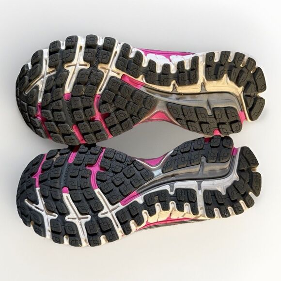 Brooks Adrenaline GTS 15 Womens Running Shoes Size 6.5 Black Pink Look Great! - Picture 7 of 8